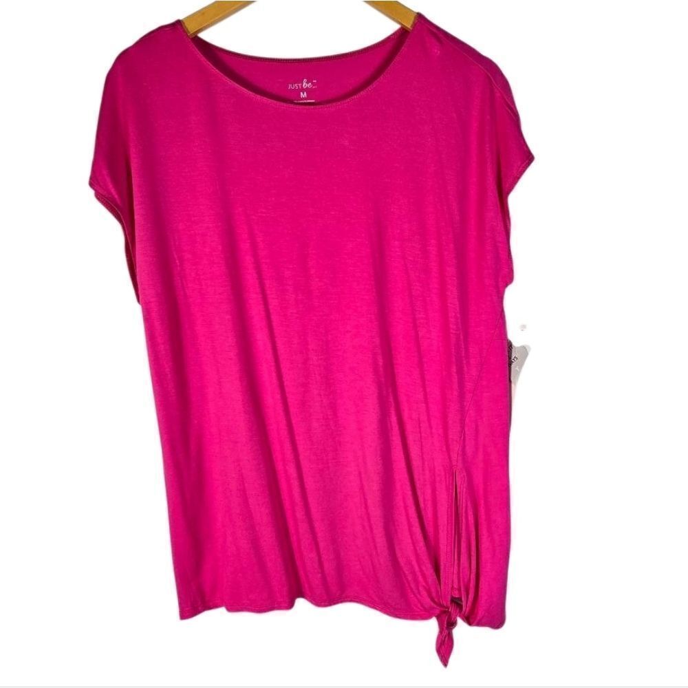 Just Be Vibrant Pink Short Sleeve Tee Size M